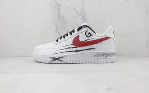 耐克Nike Air Force 1 07 Low纯原版本低帮空军一号狼爪涂鸦配色板鞋内置气垫 货号：CW2288-111
