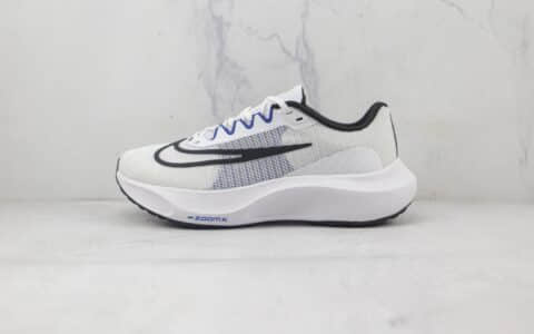 耐克Nike Zoom Fly 5纯原版本白黑蓝色Fly5碳板跑步鞋原楦头纸板打造 货号：DM8968-100