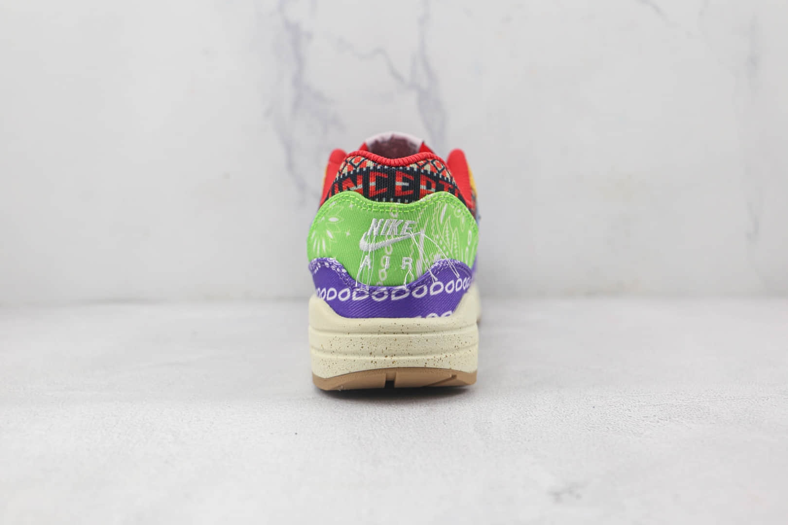 耐克Nike Air Max 1 OG纯原版本彩色涂鸦拼接Max1气垫鞋原楦头纸板打造 货号：DN1803-500