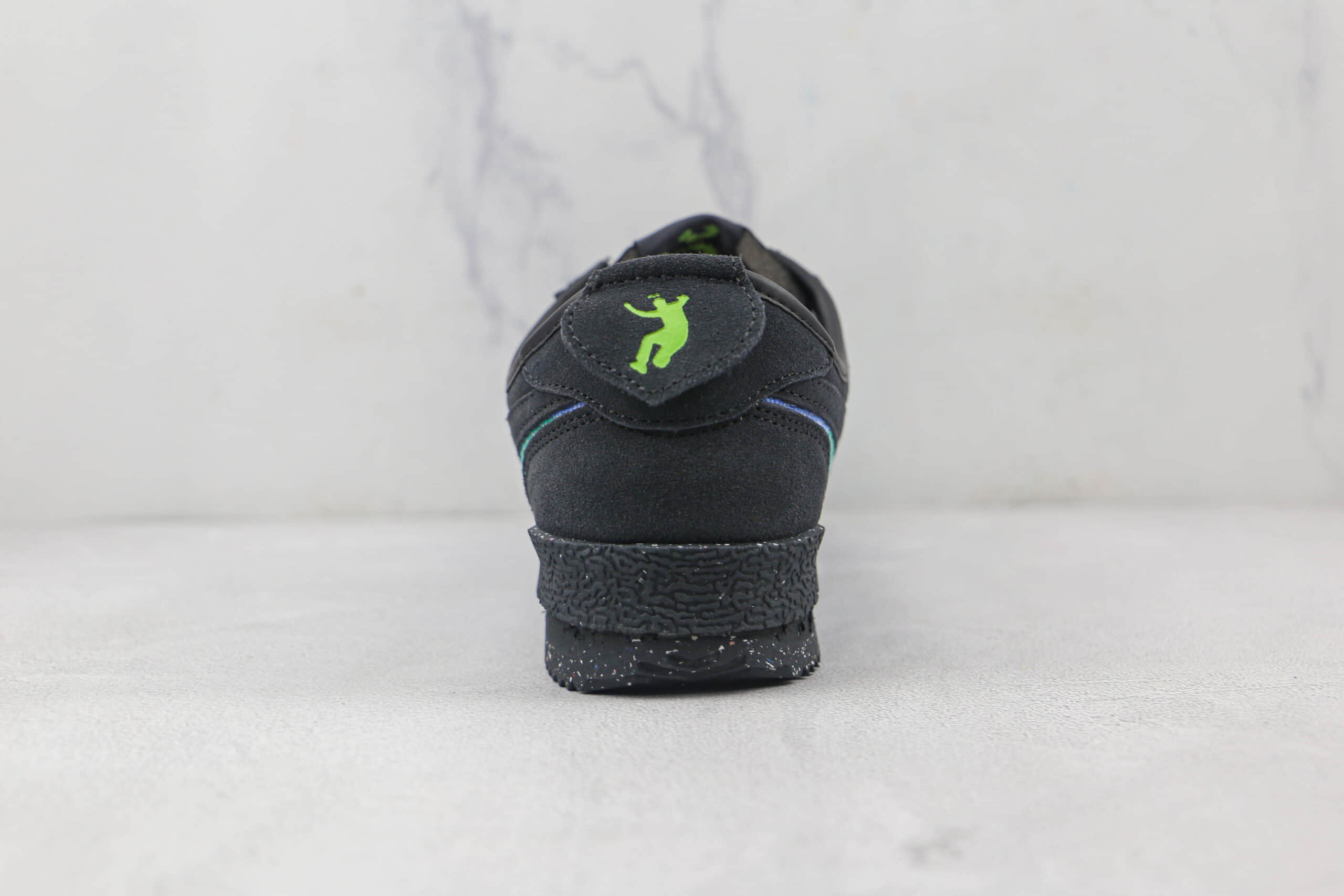 耐克Nike Cortez Low Black x Union LA联名款纯原版本阿甘初代炭黑浅蓝绿慢跑鞋原楦头纸板打造 货号：DR1413-001