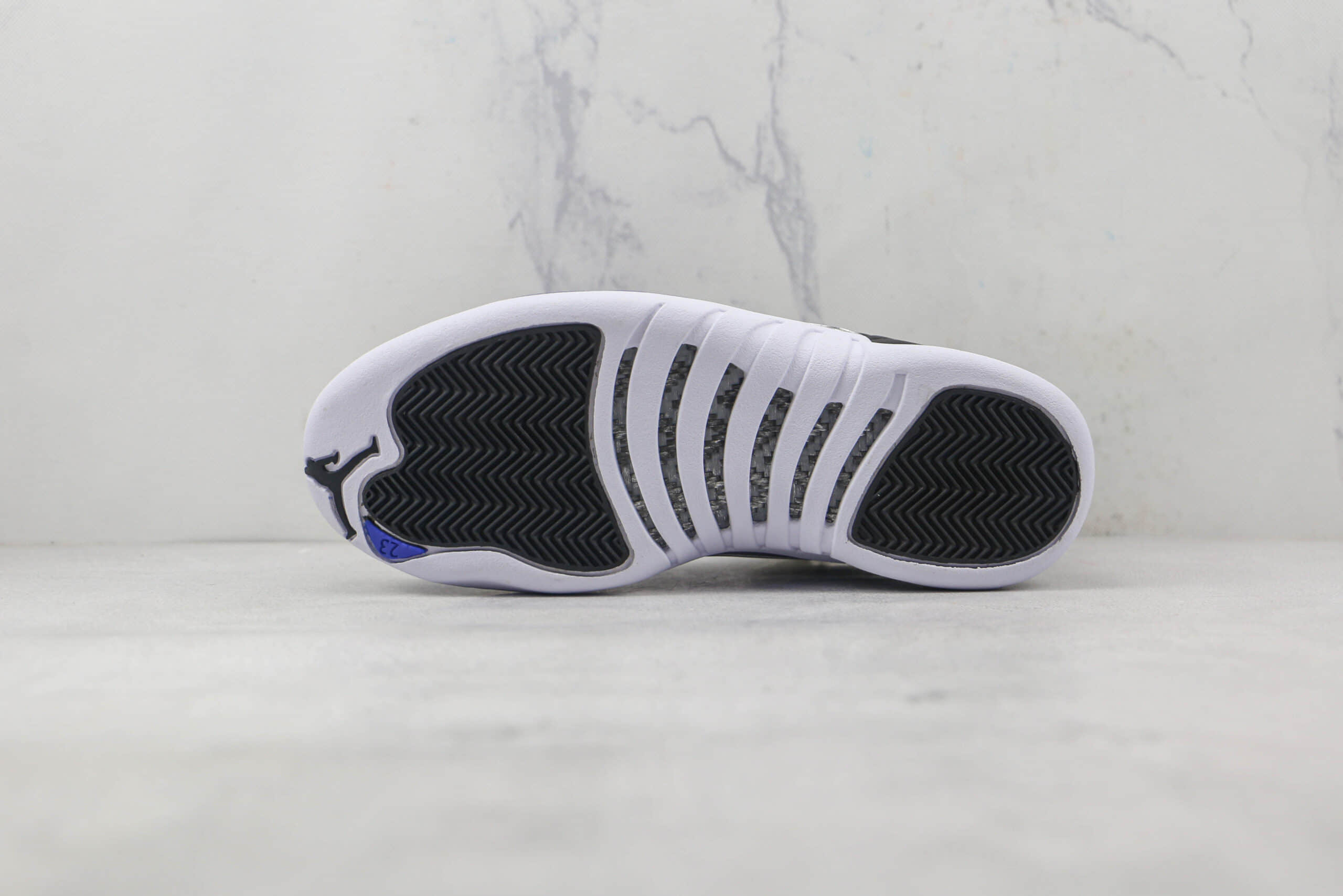 乔丹Air Jordan 12纯原版本高帮AJ12黑蓝色篮球鞋内置碳板支持实战 货号：CT8013-041