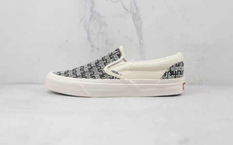 万斯Vans slip on Reissue x Fear Of God恐惧上帝联名款公司级版本低帮硫化板鞋原档案数据开发