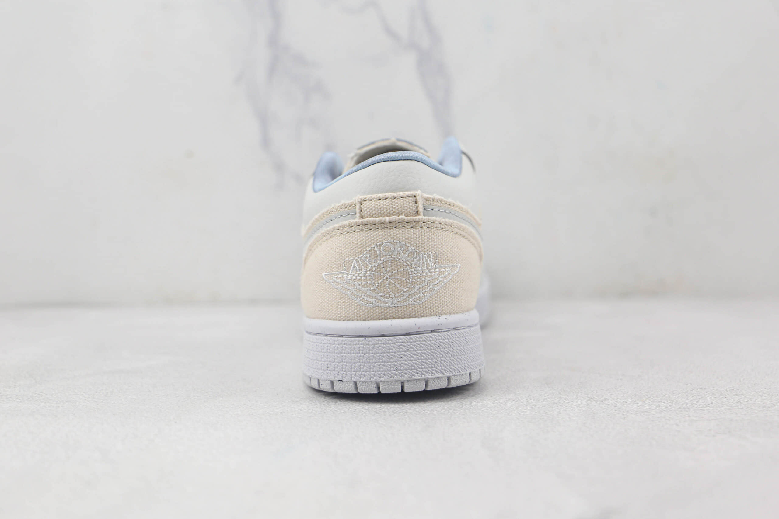 乔丹Air Jordan AJ1 Low纯原版本低帮AJ1灰蓝帆布配色板鞋原档案数据开发 货号：DQ4151-500