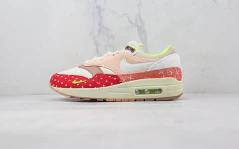 耐克Nike Air Max1 PRM Best Friend纯原版本卡其红彩色拼接汪汪狗中华田园犬配色Max1气垫鞋原档案数据开发 货号：DR2553-111