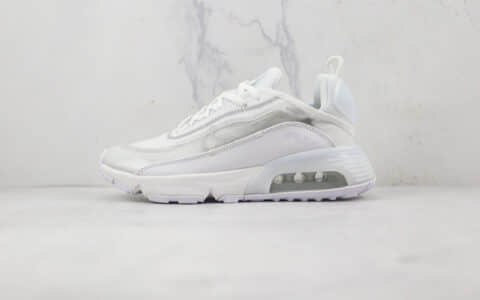 耐克Nike Air Max 2090纯原版本纯白色Max气垫鞋原档案数据开发原盒原标 货号：BV9977-100