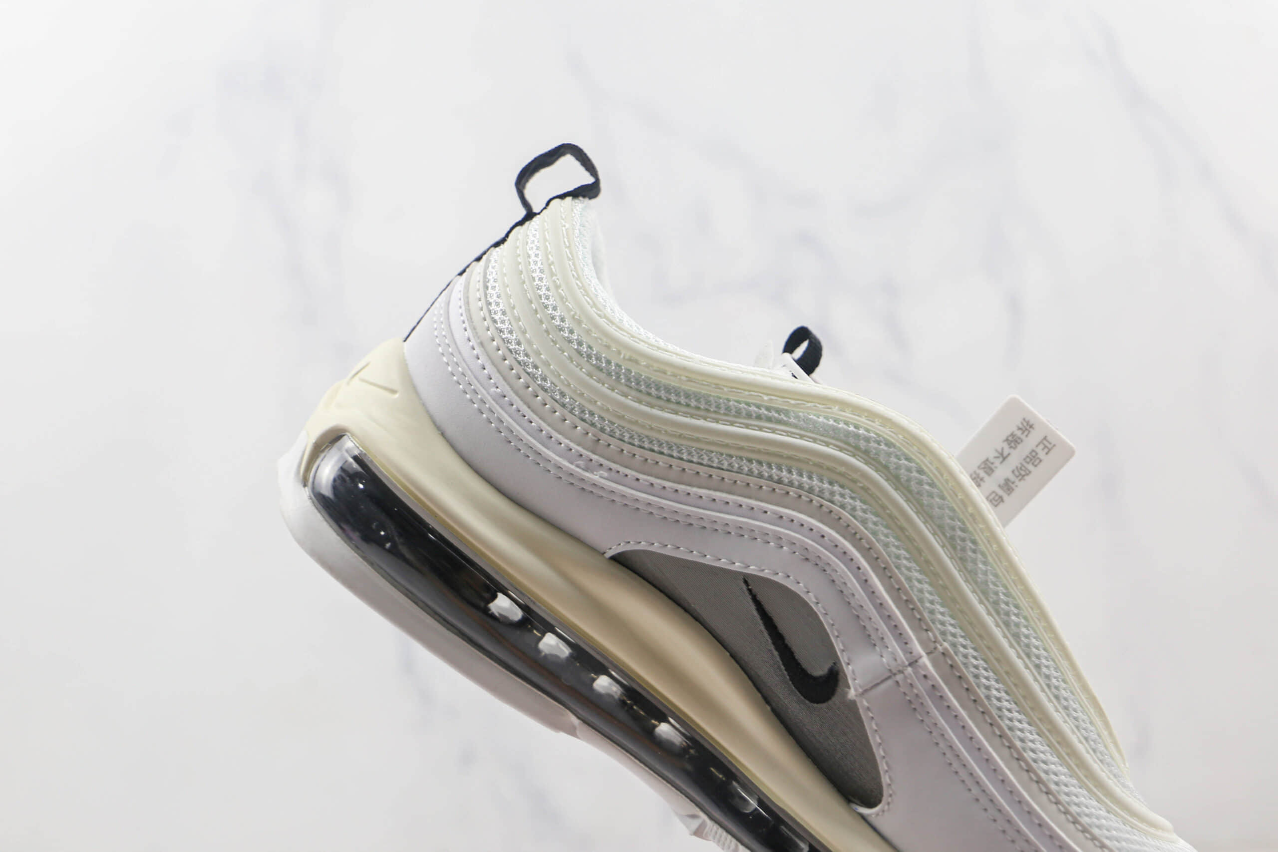 耐克NIKE Air Max 97纯原版本白熊猫配色Max97气垫鞋原档案数据开发 货号：921733-103