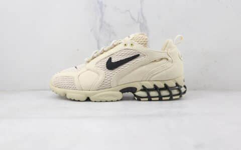 耐克Nike Air Zoom Spiridon CG 2 x Stussy纯原版本斯图西联名款沙漠黄复古跑步鞋原档案数据开发 货号：CQ5486-200