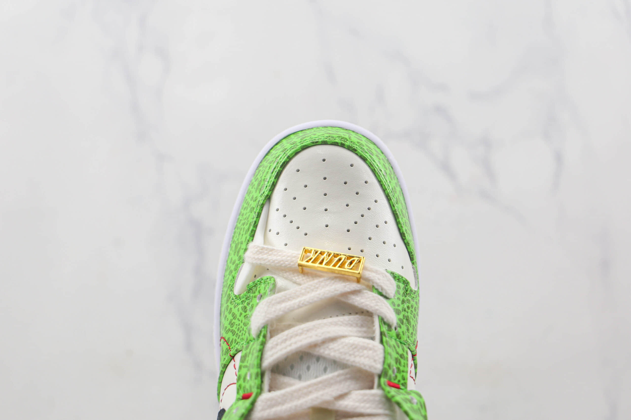 耐克Nike Dunk Low Disrupt 2莆田纯原复刻天花板DUNK Disrupt 2系列黑绿蛇纹板鞋原盒原标 货号：DV1491-101