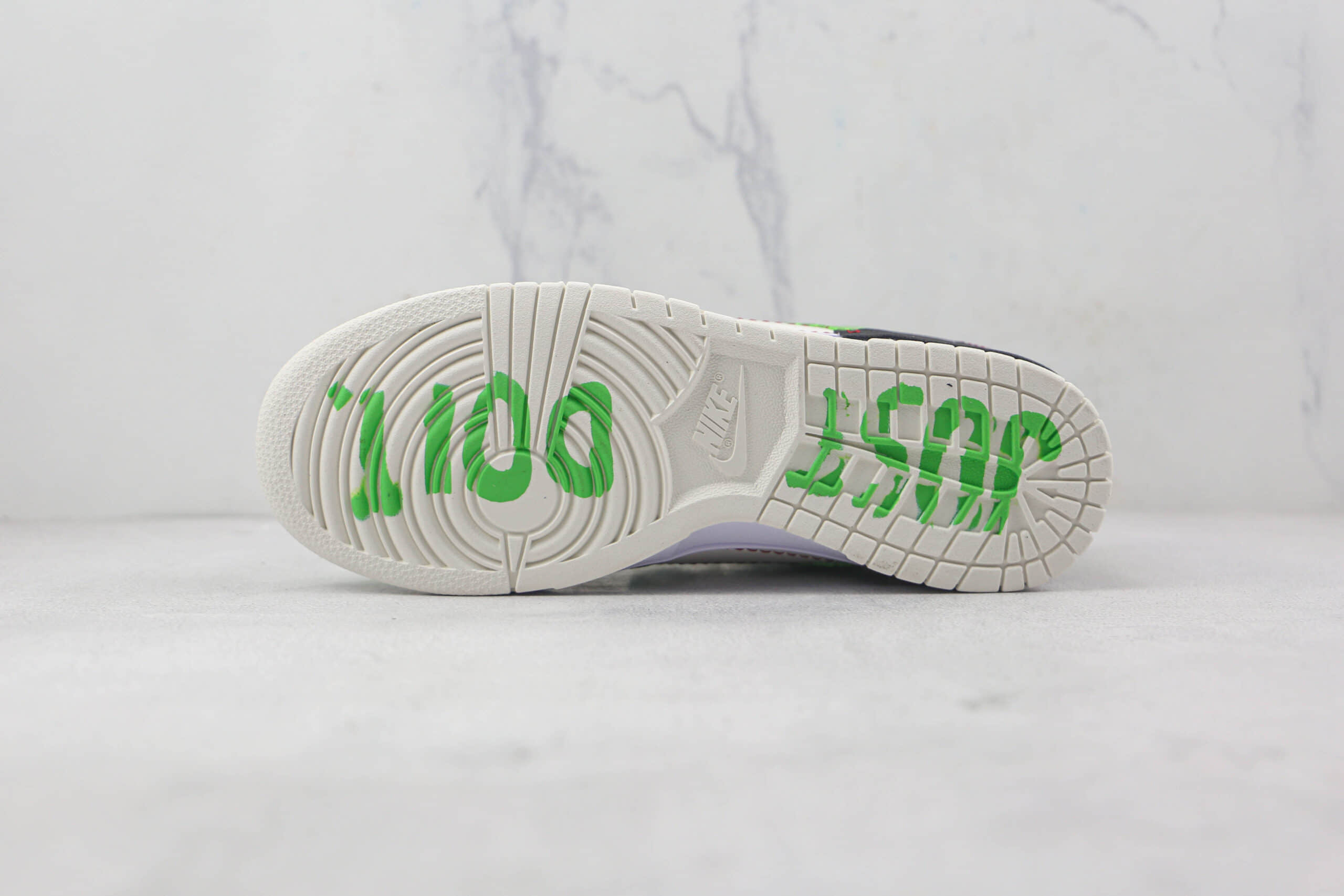 耐克Nike Dunk Low Disrupt 2莆田纯原复刻天花板DUNK Disrupt 2系列黑绿蛇纹板鞋原盒原标 货号：DV1491-101