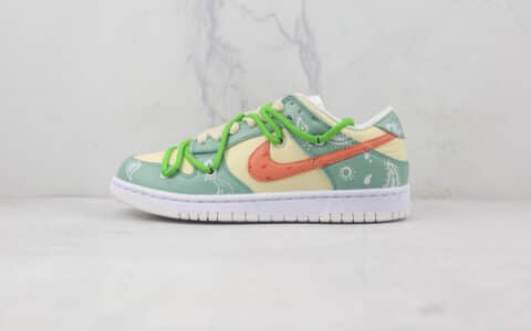 耐克Nike Dunk Low纯原复刻版本低帮DUNK熊猫恶作剧解构草莓腰果花配色板鞋原楦头纸板打造 货号：DH9765-100