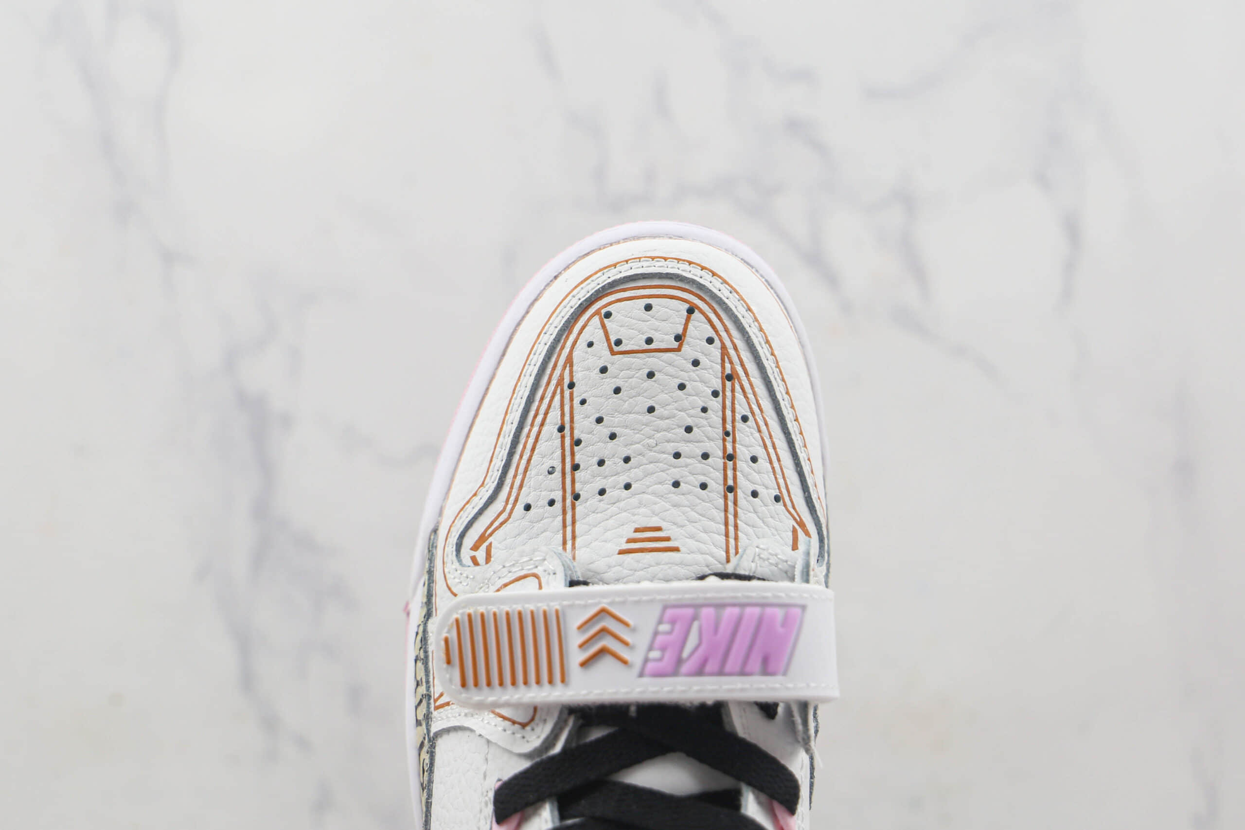 乔丹Air Jordan Legacy 312莆田纯原复刻天花板AJ312高帮白粉橙钩篮球鞋原楦头纸板打造 货号：AT4040-106