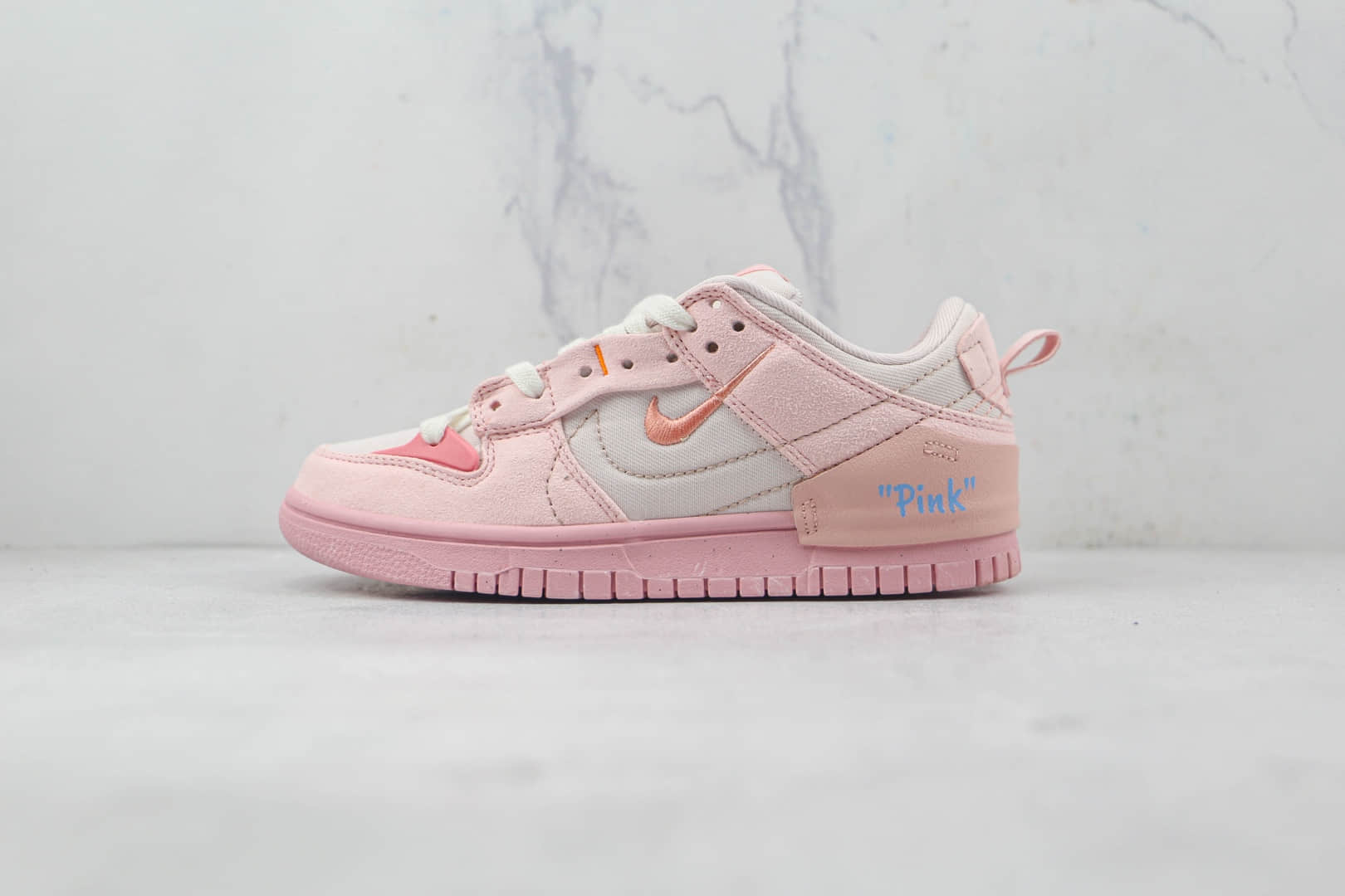 耐克Nike Dunk Low Disrupt 2 Pale Ivory纯原版本低帮DUNK白粉色板鞋原档案数据开发 货号：DH4402-100