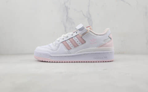 阿迪达斯Adidas originals Forum 84 low纯原复刻版本Forum84白粉色复古板鞋原档案数据开发 货号：GY5832