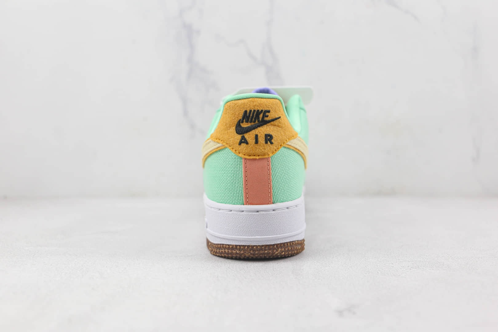 耐克Nike Air Force 1 Low Happy Pineapple莆田纯原复刻低帮空军一号帆布菠萝白绿色板鞋内置气垫 货号：CZ0268-300