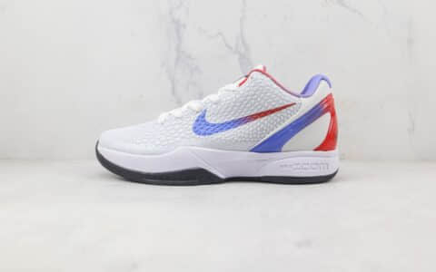 耐克Nike Zoom Kobe VI莆田纯原复刻版本科比6代白蓝色波点鱼鳞纹实战篮球鞋原档案数据开发 货号：CW2190-146