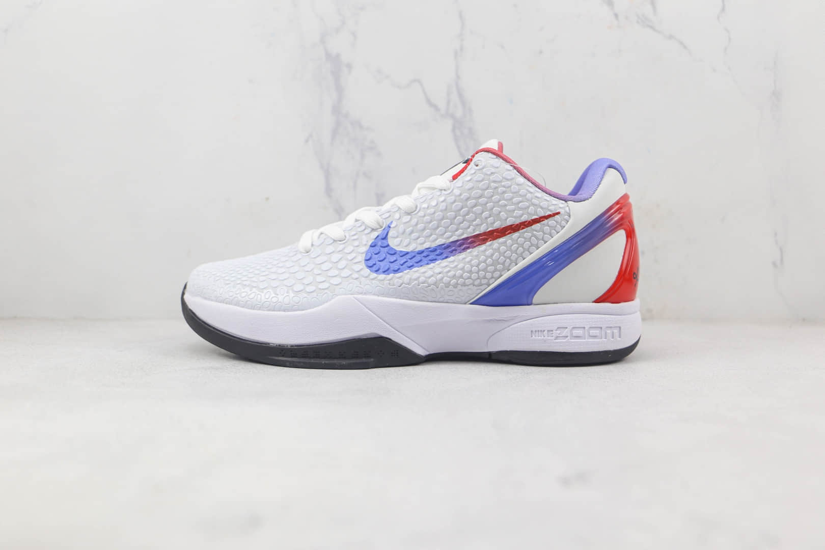 耐克Nike Zoom Kobe VI莆田纯原复刻版本科比6代白蓝色波点鱼鳞纹实战篮球鞋原档案数据开发 货号：CW2190-146