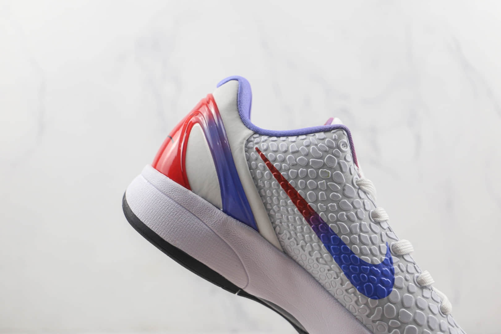 耐克Nike Zoom Kobe VI莆田纯原复刻版本科比6代白蓝色波点鱼鳞纹实战篮球鞋原档案数据开发 货号：CW2190-146