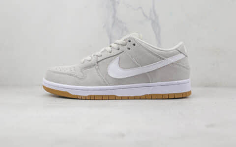 耐克Nike SB Dunk Low Warriors纯原版本低帮SB DUNK灰麂皮白钩板鞋内置气垫 货号：304292-106