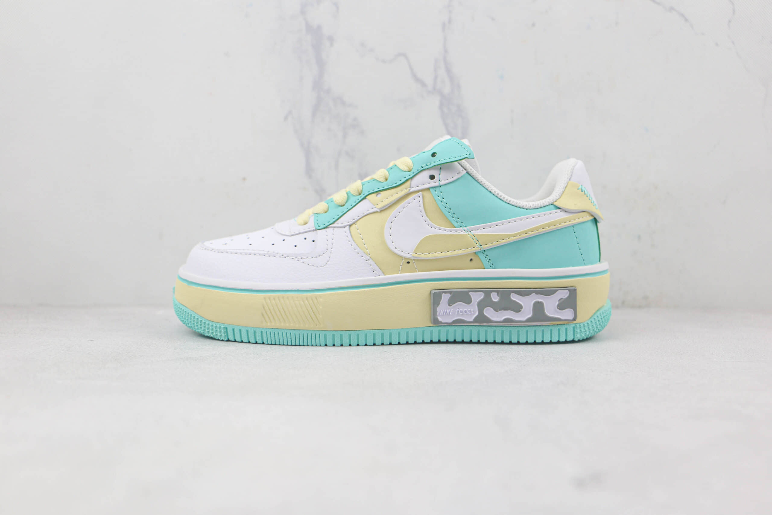 耐克Nike Air Force 1 Fontanka莆田纯原复刻低帮空军一号爱琴海配色丰塔卡系列板鞋原楦头纸板打造 货号：CW6688-610