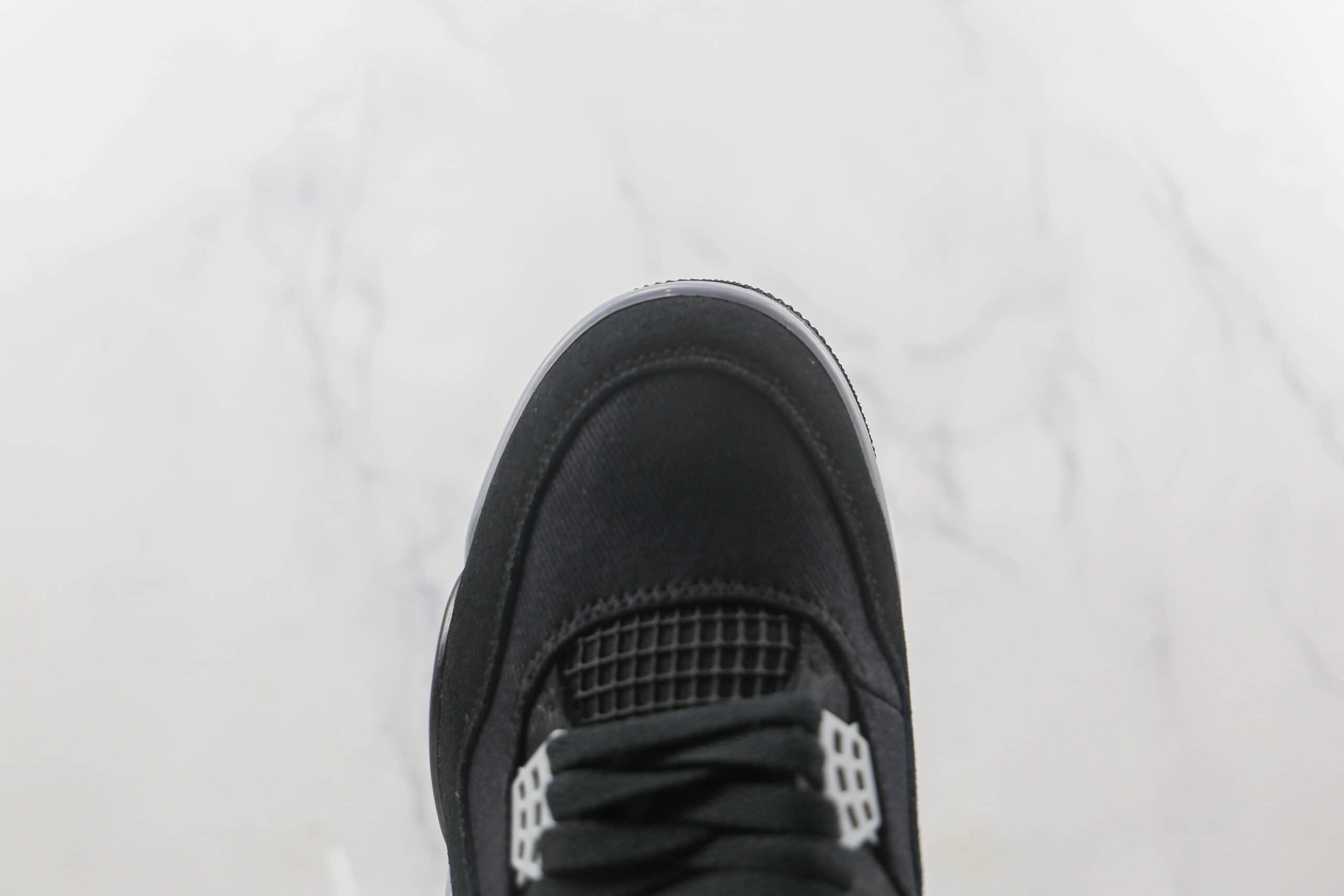 乔丹Air Jordan 4 Retro Black Canvas莆田天花板纯原复刻AJ4酷黑丹宁配色篮球鞋原鞋开模 货号：DH7138-006