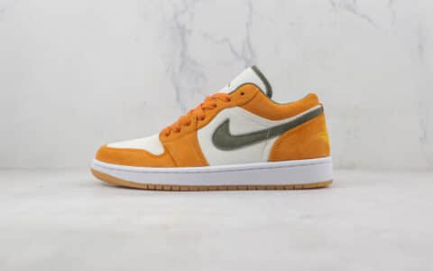 乔丹Air Jordan 1 Low SE Ceramic天花板纯原复刻低帮AJ1复古橙黄色板鞋原盒原标 货号：DH6931-102