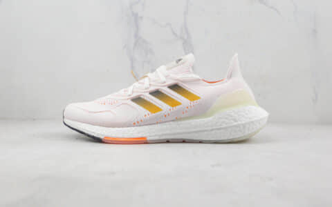 阿迪达斯Adidas Ultra Boost 22 Consortium莆田纯原版本UB8.0粉色爆米花跑鞋原档案数据开发 货号：GZ0129