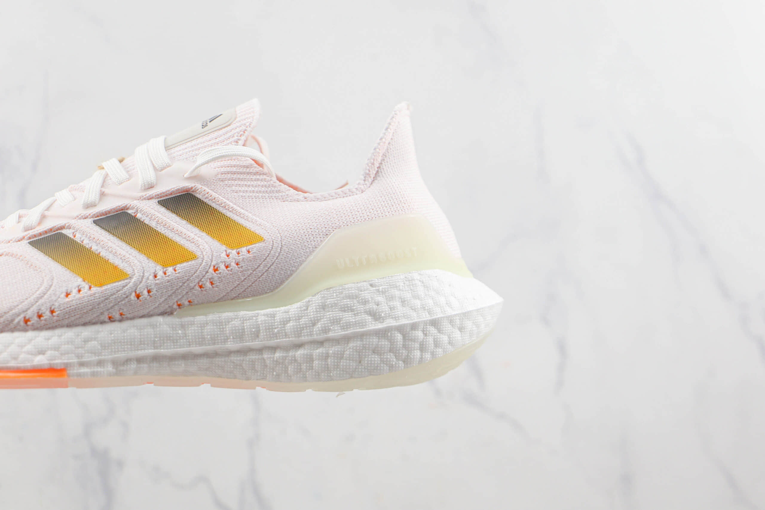 阿迪达斯Adidas Ultra Boost 22 Consortium莆田纯原版本UB8.0粉色爆米花跑鞋原档案数据开发 货号：GZ0129