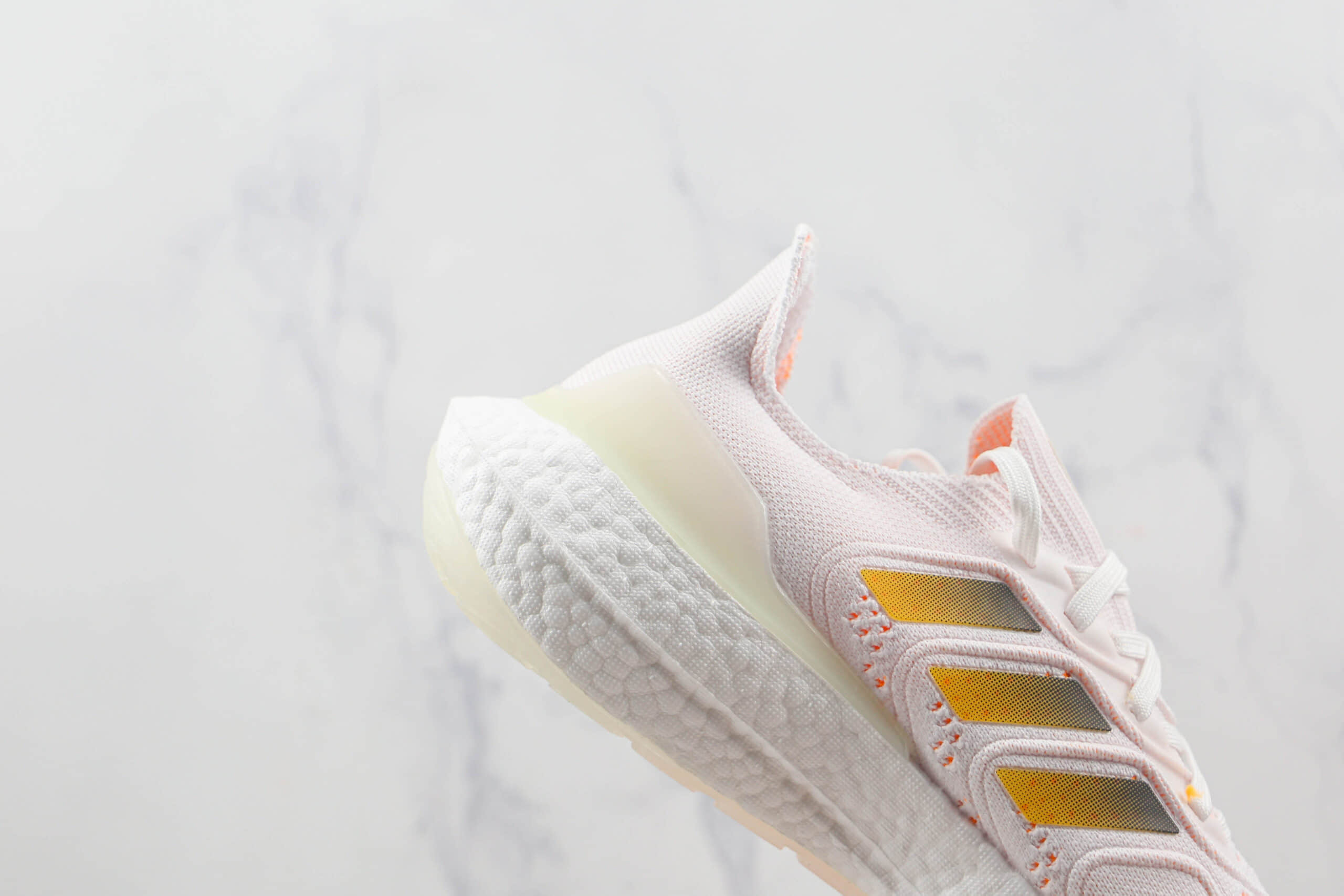 阿迪达斯Adidas Ultra Boost 22 Consortium莆田纯原版本UB8.0粉色爆米花跑鞋原档案数据开发 货号：GZ0129