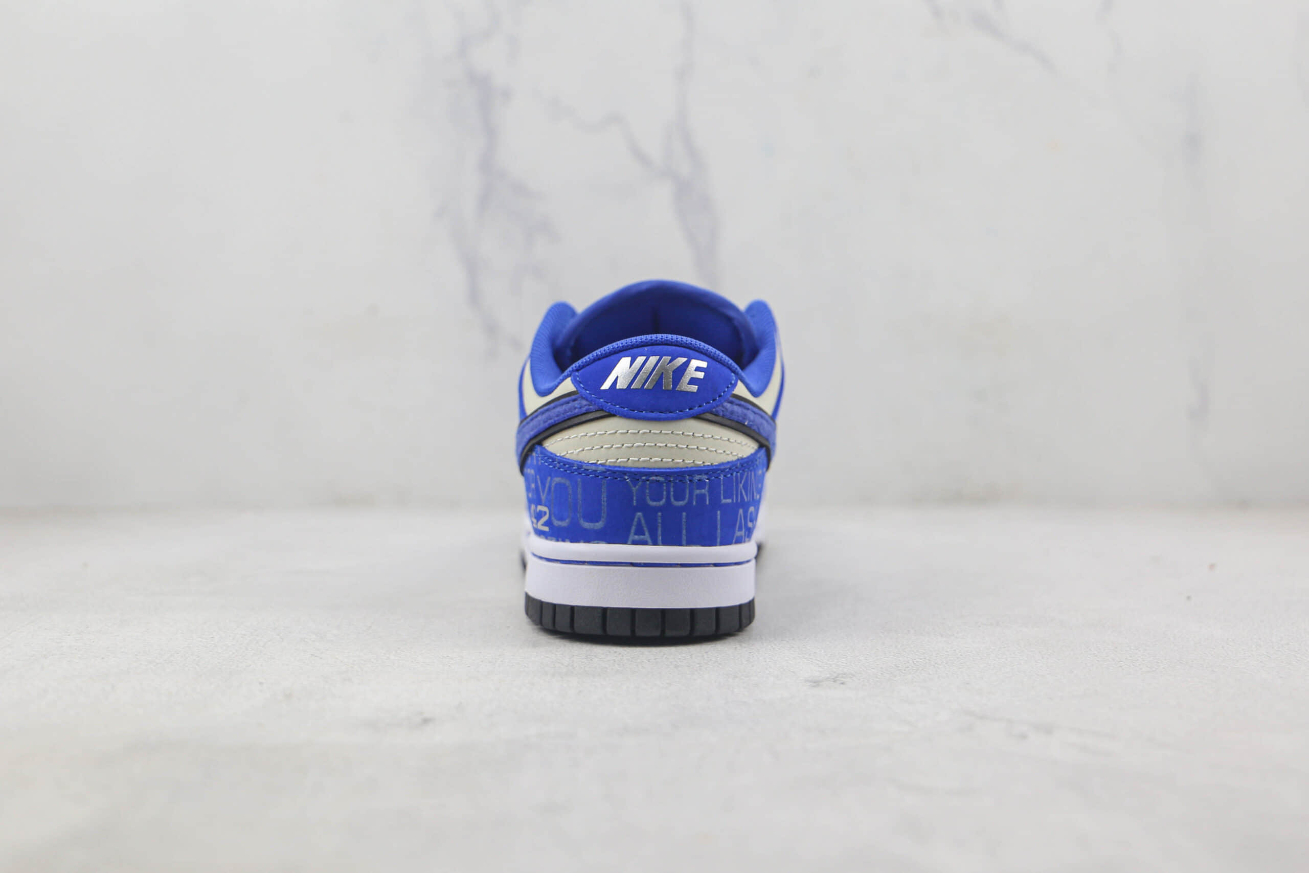 耐克Nike Dunk Low Jackie Robinson莆田纯原复刻版本低帮DUNK罗宾逊传奇42号数字蓝色板鞋原楦头纸板打造 货号：DV2203-400