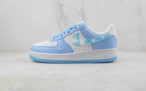 耐克Nike Air Force 1’07 Low莆田纯原复刻版本低帮空军一号白蓝双钩板鞋内置气垫 货号：DX2937-100