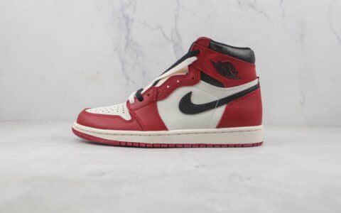 乔丹Air Jordan 1 Retro Chicago Reimagined莆田纯原复刻版本高帮AJ1做旧芝加哥白红配色篮球鞋原鞋开模一比一打造 货号：DZ5485-612