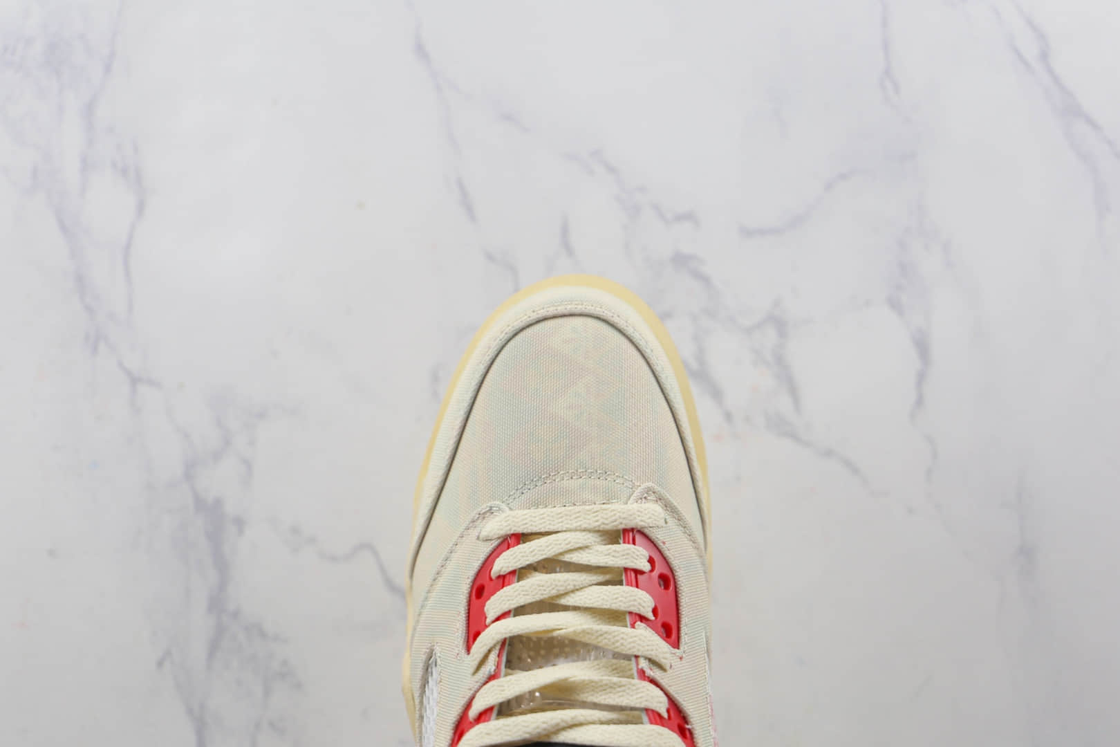 乔丹Air Jordan Retro 5 Low Chinese New Year莆田纯原天花板AJ5中国年白红撕撕乐篮球鞋原档案数据开发 货号：DD2240-100