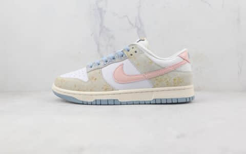 耐克Nike SB Dunk Low莆田天花板纯原复刻版本低帮SB DUNK复活节白蓝粉色板鞋原楦头纸板打造 货号：DV6486-100