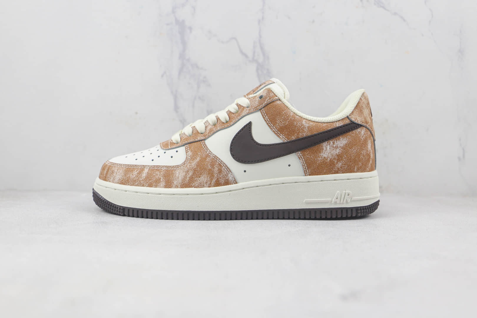 耐克Nike Air Force 1 07 Low莆田纯原复刻版本低帮空军一号迷雾咖啡色板鞋原楦头纸板打造 货号：BX5815-536