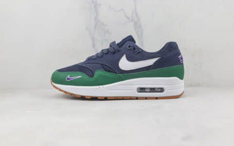 耐克Nike Air Max 1莆田纯原复刻版本Max1白蓝绿色气垫鞋原档案数据开发 货号：DV3887-400