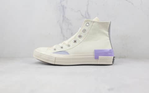 匡威Converse Chuck 70s莆田纯原复刻版本高帮七巧板配色硫化帆布鞋原鞋开模一比一打造 货号：A03735C