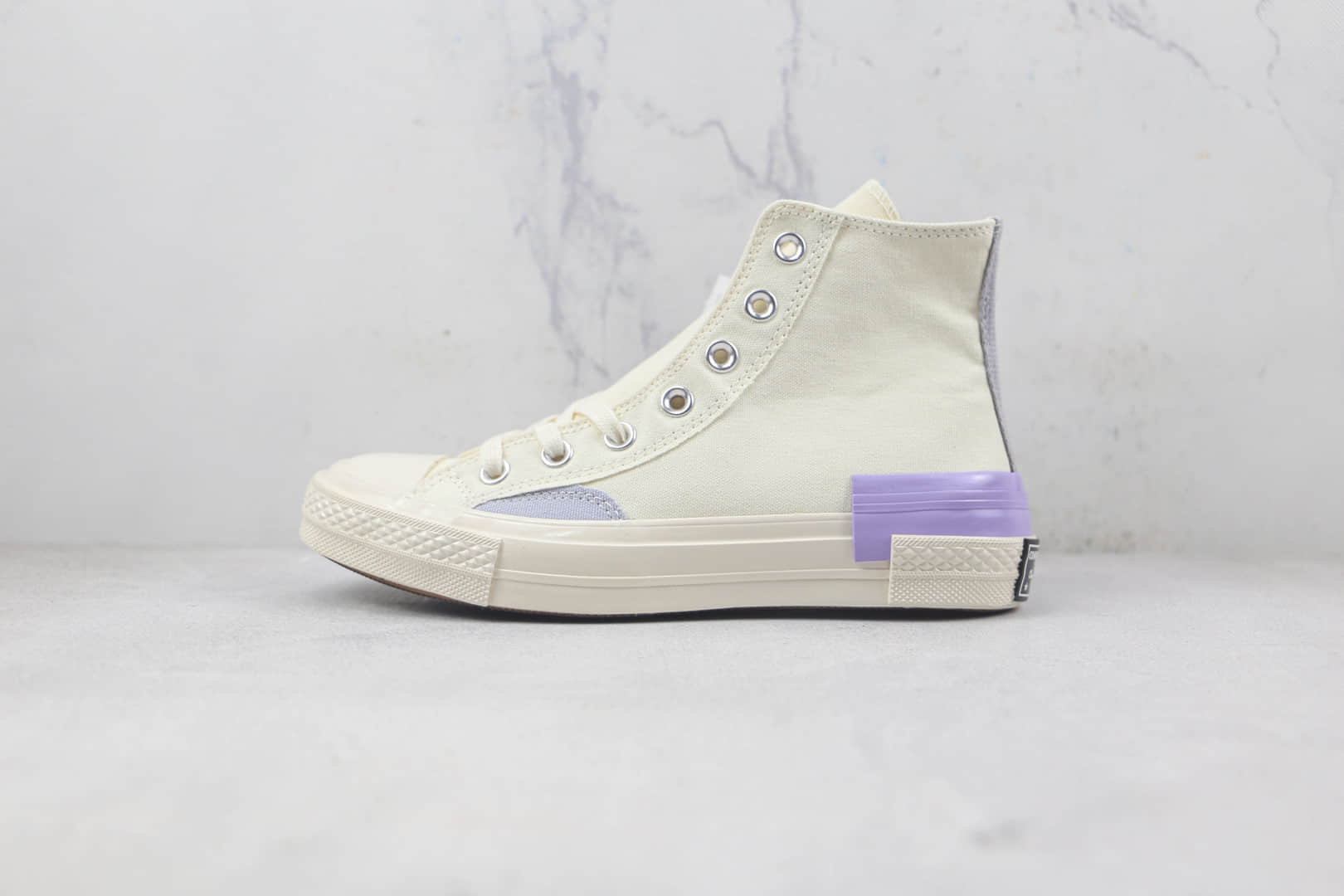 匡威Converse Chuck 70s莆田纯原复刻版本高帮七巧板配色硫化帆布鞋原鞋开模一比一打造 货号：A03735C