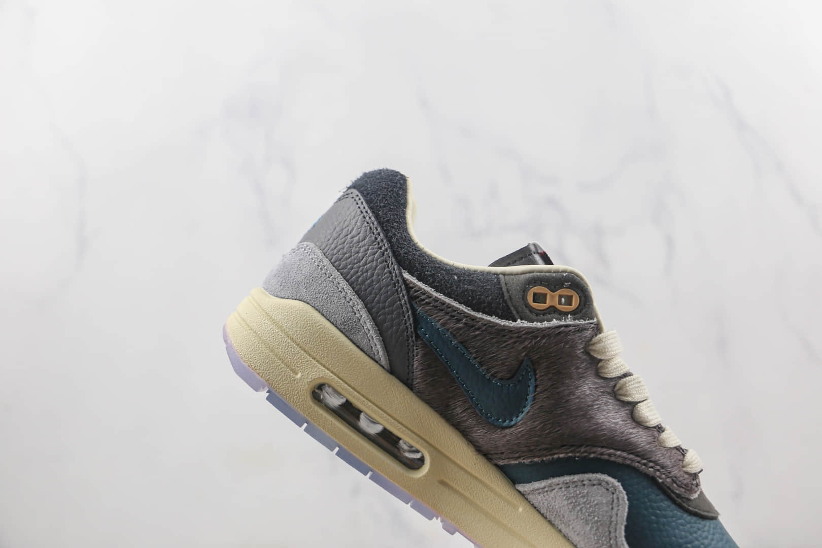 耐克Nike Air Max 1 Won-Ang Grey x KASINA联名款莆田纯原复刻版本Max1灰蓝鸳鸯初代复古气垫鞋原楦头纸板打造 货号：DQ8475-001