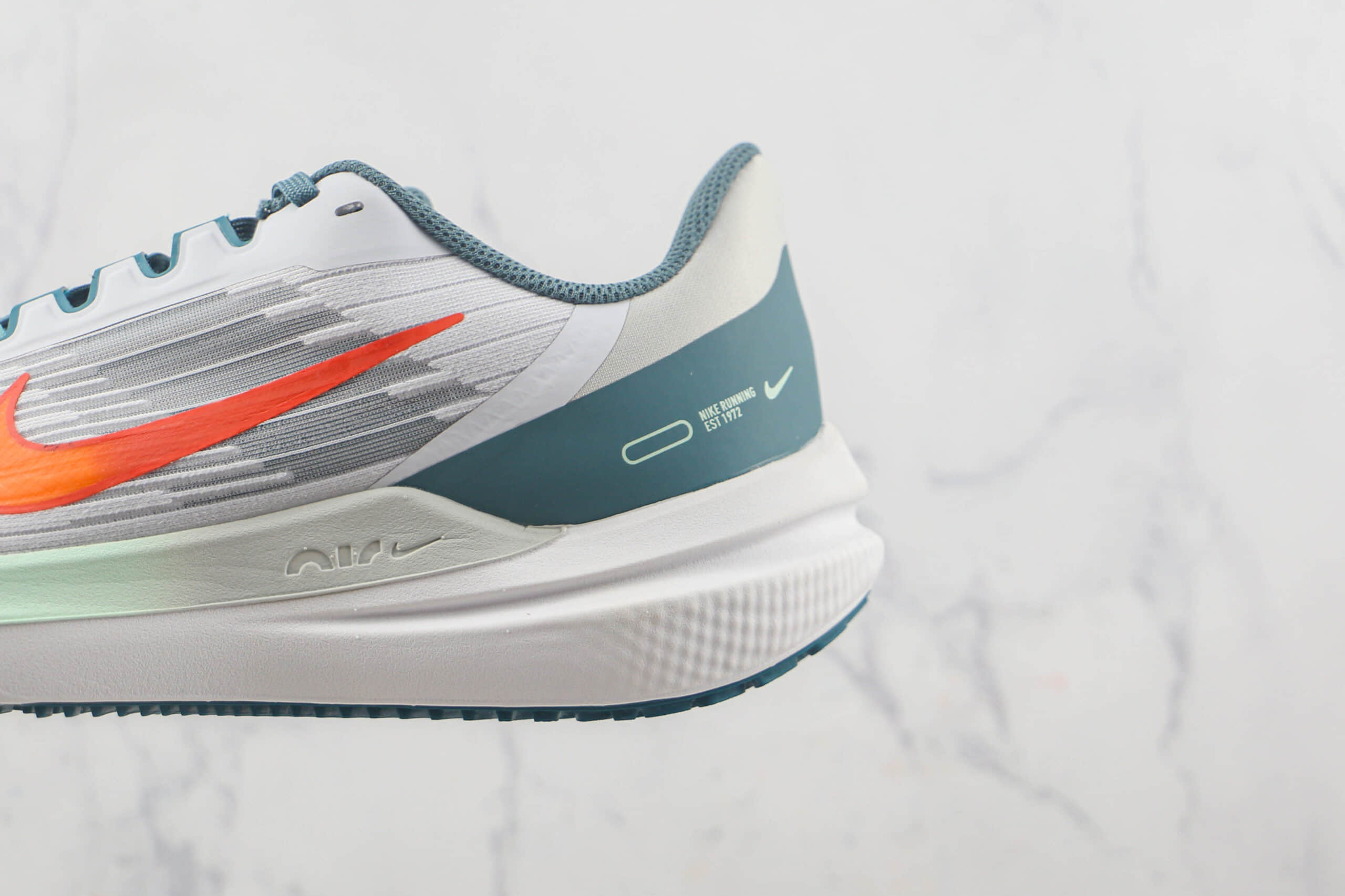 耐克Nike Zoom Winflo 9莆田纯原复刻登月9代橙钩绿尾复古慢跑鞋原档案数据开发 货号：DD6203-005