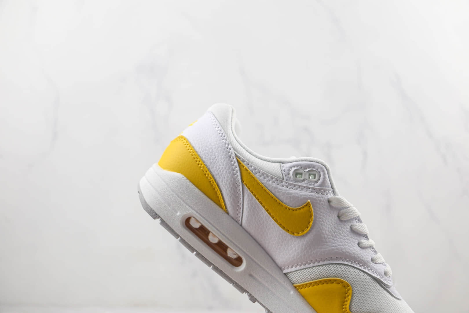 耐克Nike Air Max 1 S莆田纯原复刻版本Max1灰白黄色气垫鞋原档案数据开发 货号：DX2954-001