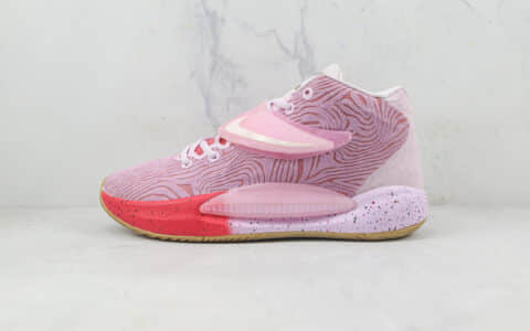 耐克Nike Zoom KD 14莆田天花板纯原复刻版本杜兰特14代粉红色实战篮球鞋内置气垫原档案数据开发 货号：DC9380-600