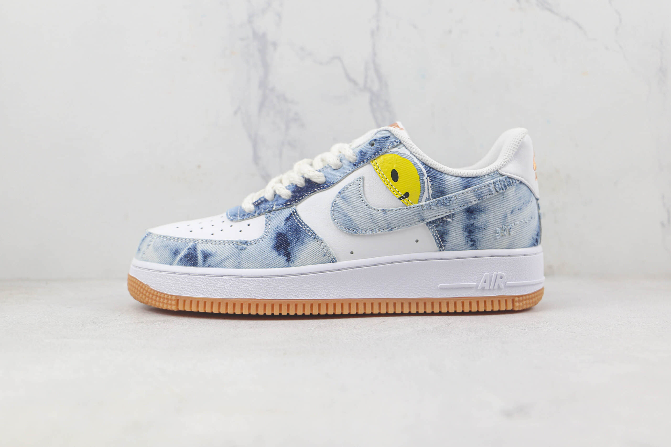 耐克Nike Air Force 1’07 Low莆田纯原复刻版本空军一号AF1牛仔拼接色原楦头纸板打造 货号：CY3228-101