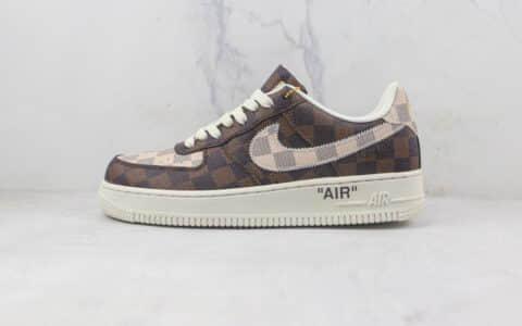 耐克Nike Air Force 1’07 Low路易威登LV联名款莆田纯原复刻版本低帮AF1空军一号板鞋原楦头原纸板打造 货号：1A9V02