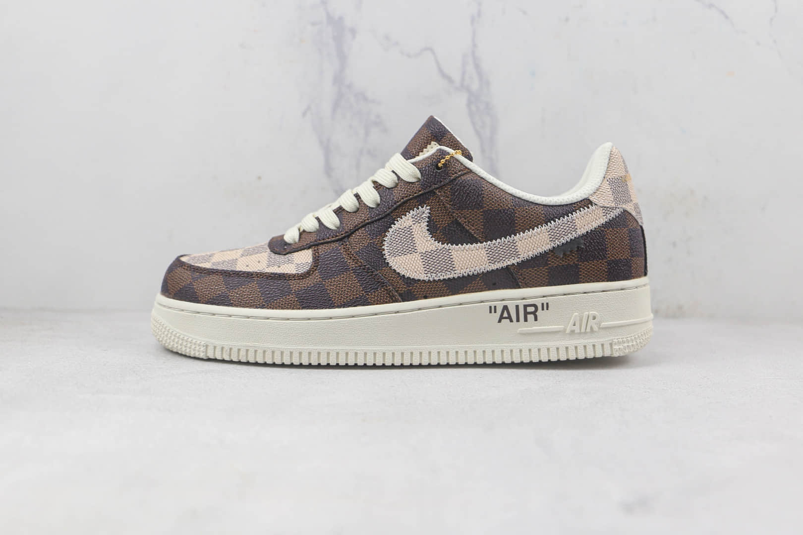 耐克Nike Air Force 1’07 Low路易威登LV联名款莆田纯原复刻版本低帮AF1空军一号板鞋原楦头原纸板打造 货号：1A9V02