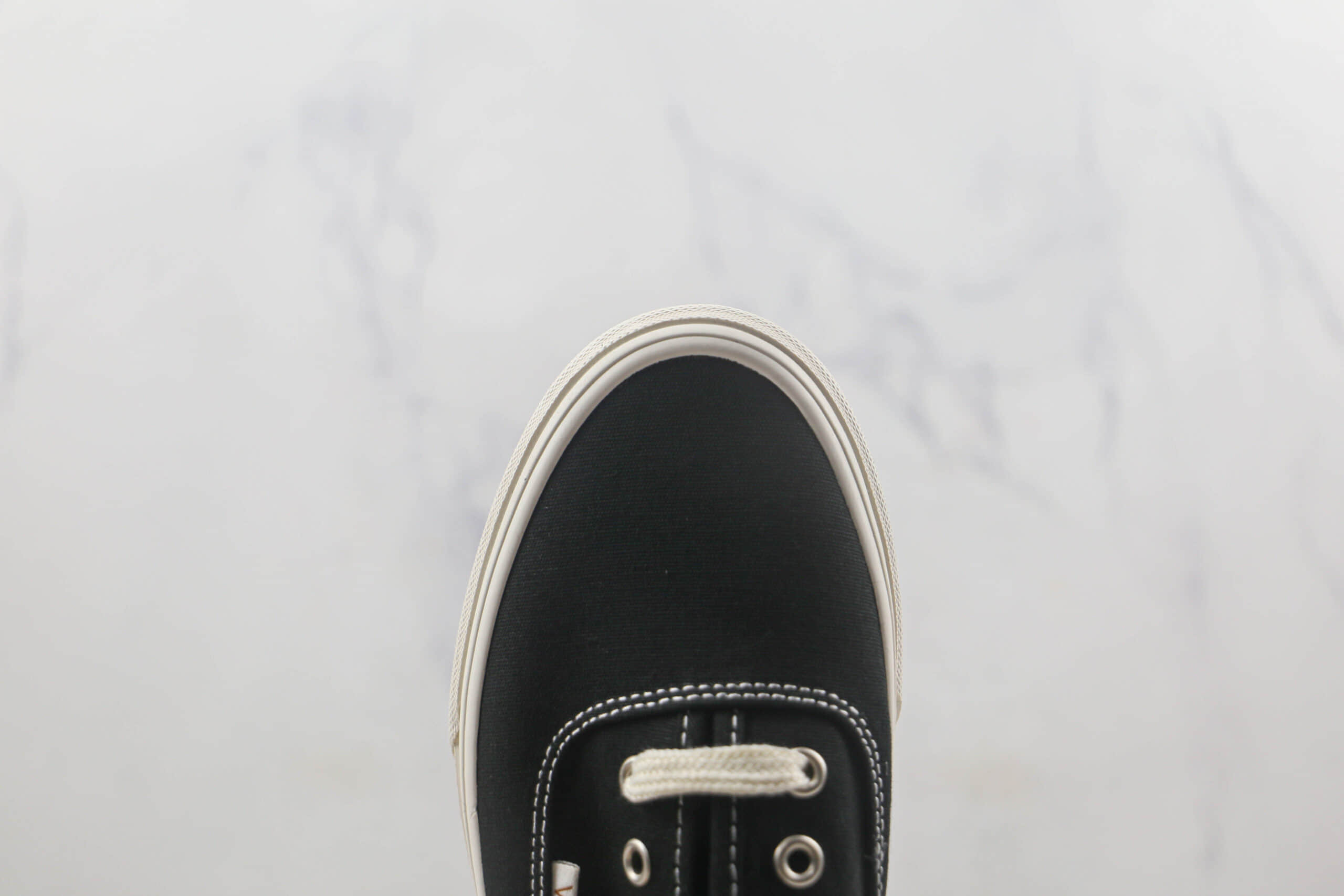 万斯Vans Authentic莆田纯原复刻版本安纳海姆系列黑白色硫化帆布鞋原楦头纸板打造原盒原标