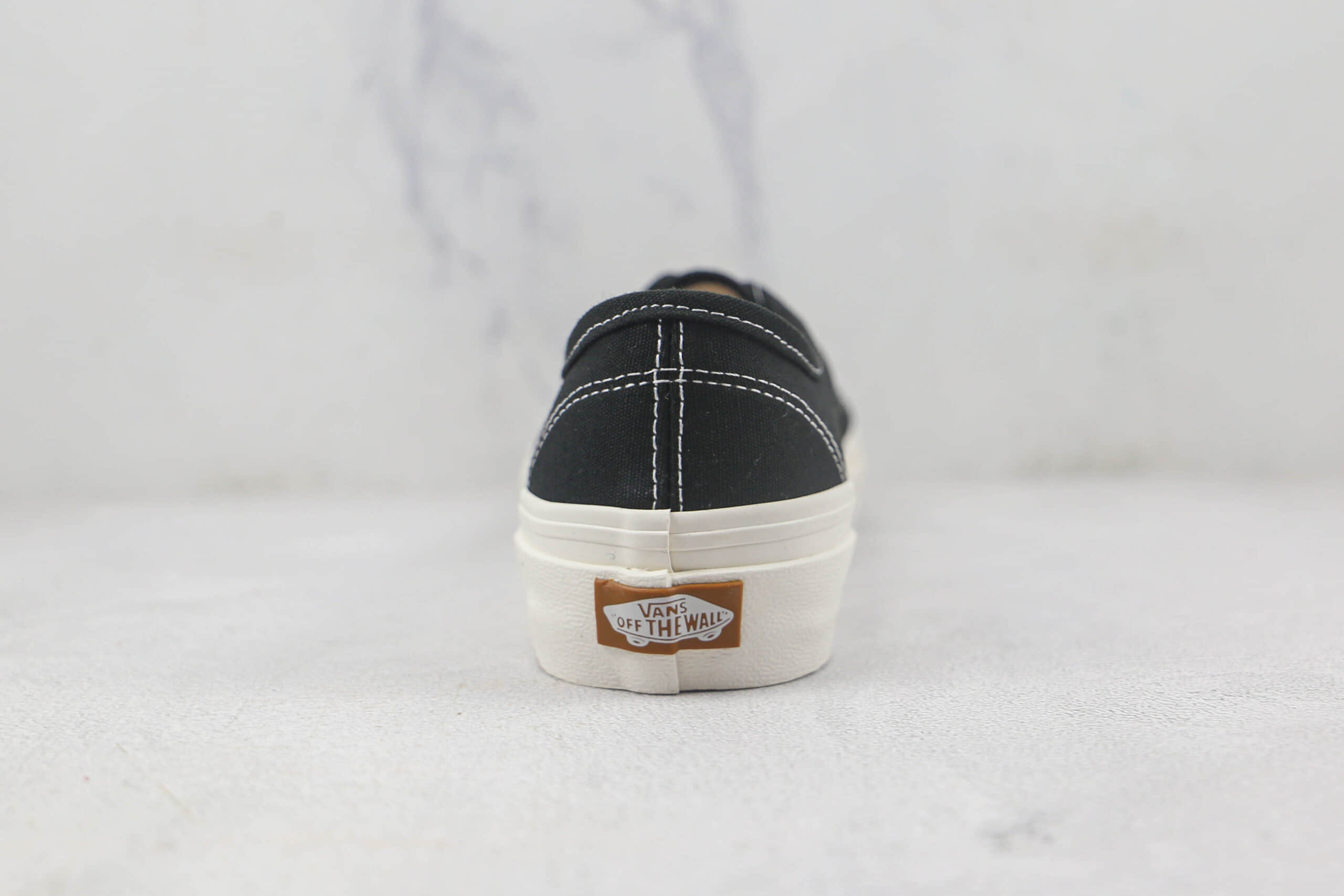 万斯Vans Authentic莆田纯原复刻版本安纳海姆系列黑白色硫化帆布鞋原楦头纸板打造原盒原标