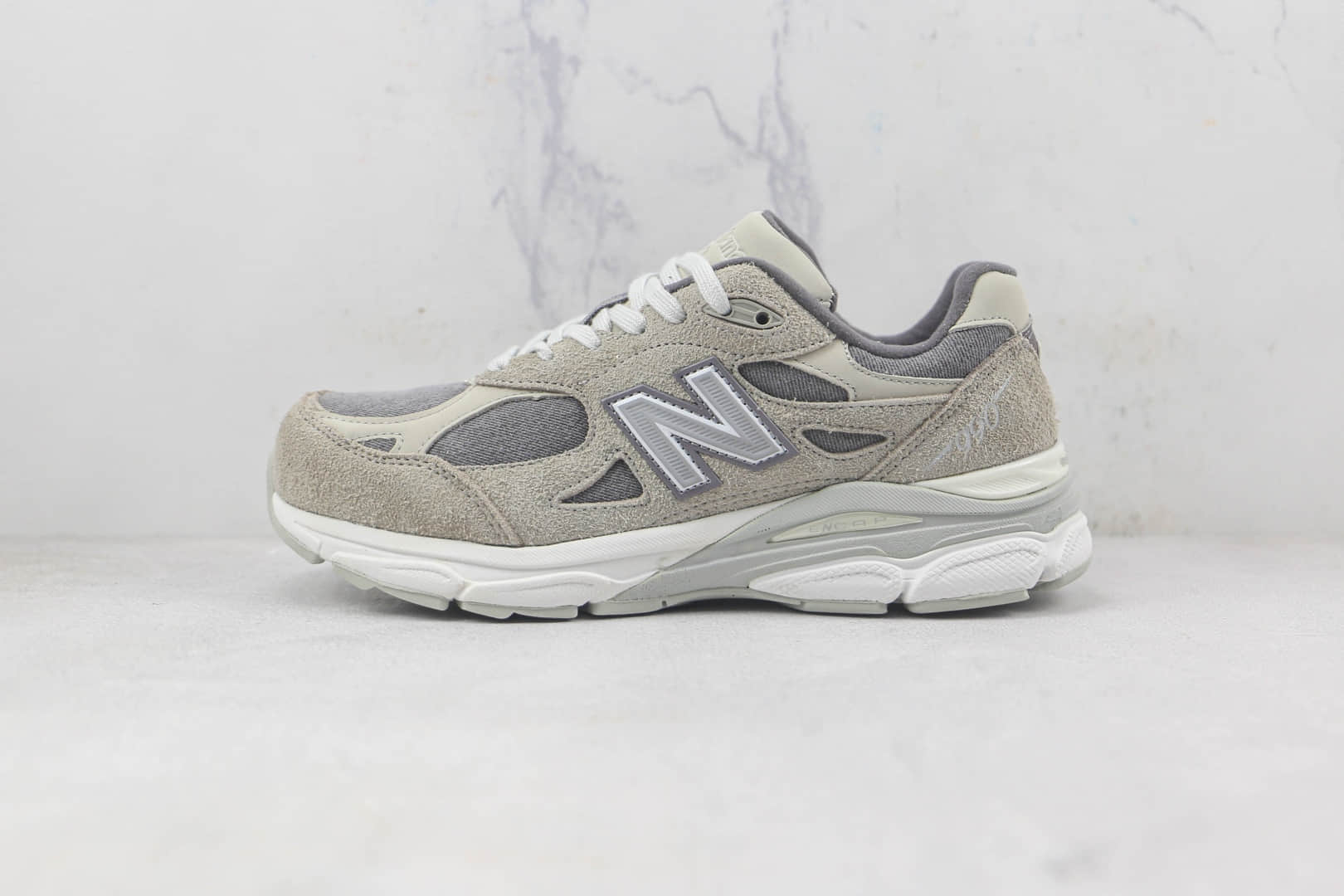 新百伦New Balance 990V3 x Levi's李维斯联名款莆田纯原复刻版本灰银色复古老爹鞋原楦头纸板打造 货号：M990LV3