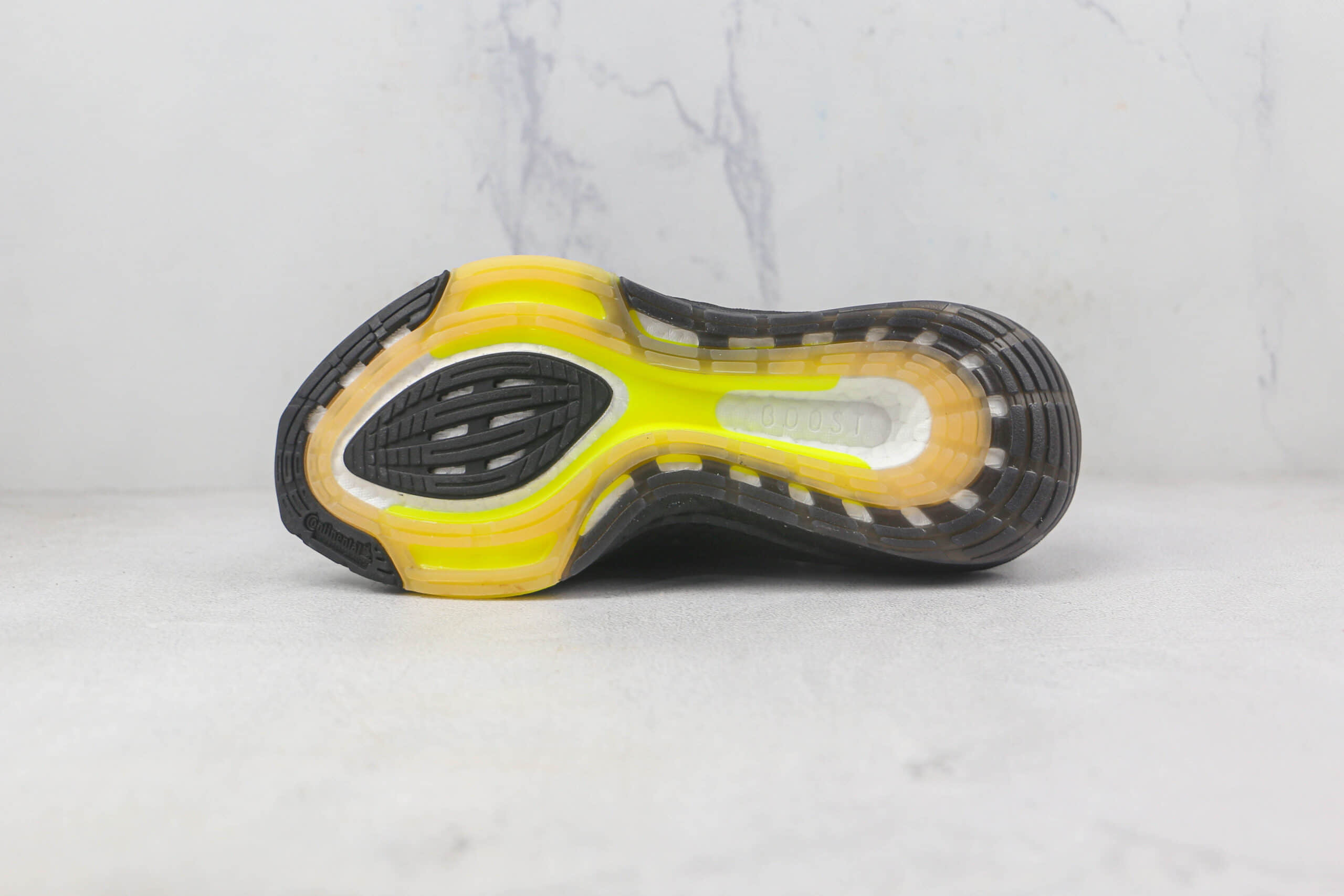 阿迪达斯Adidas Ultra Boost 22 Consortium莆田纯原复刻版本UB8.0黑绿黄色爆米花跑鞋原楦头纸板打造 货号：GX5915