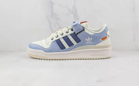 阿迪达斯adidas originals Forum 84 low莆田纯原复刻版本Forum84蓝白拼接复古板鞋原鞋开模一比一打造 货号：HQ6334