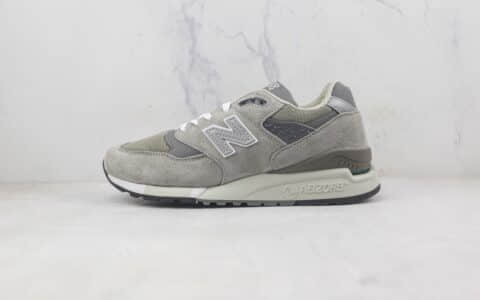 新百伦New Balance 998莆田纯原复刻版本NB998元组灰配色复古老爹鞋原盒原标 货号：M998GY